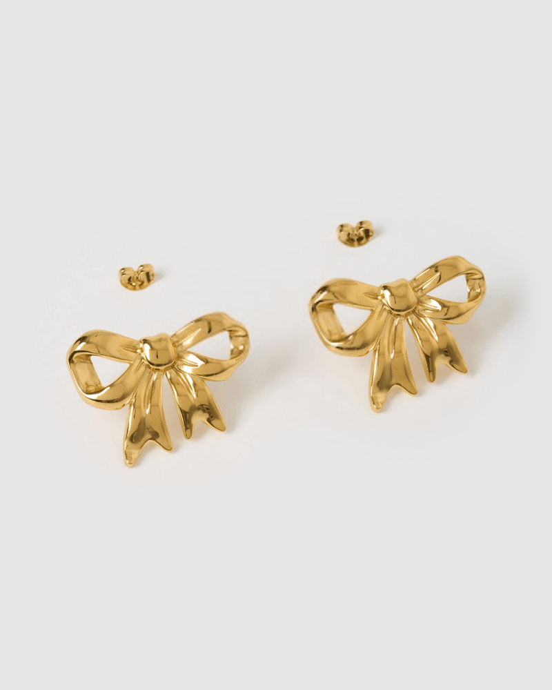 Izoa Maisy Bow Stud Earrings