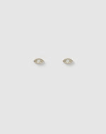 Izoa Marie Eye Stud Earrings in Sterling Silver