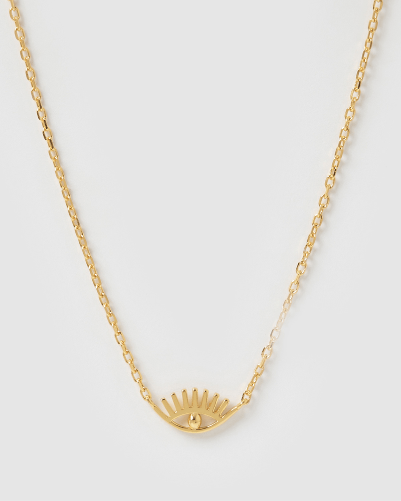 Izoa Melanie Eye Necklace Gold