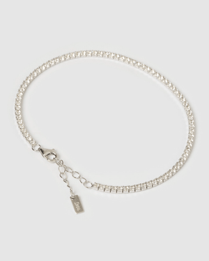 Izoa Mini Tennis Bracelet Silver