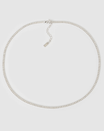 Izoa Mini Tennis Choker Silver