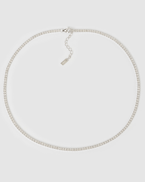 Izoa Mini Tennis Choker Silver