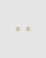 Izoa Little Letter E Stud Earrings Gold