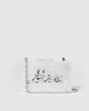 Izoa Mrs Clutch Pearl Silver