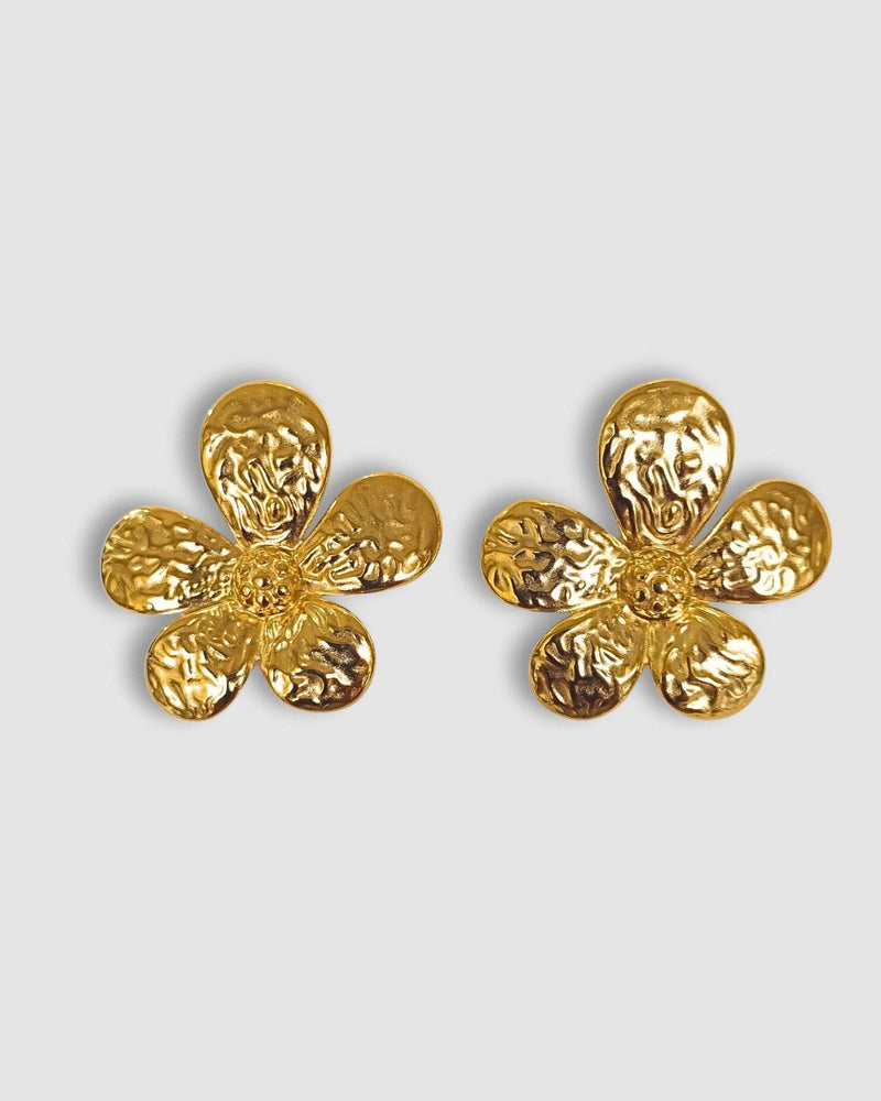 Izoa Perri Flower Stud Earrings