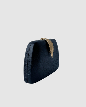 Izoa Rebecca Clutch Black Vegan Leather