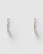 Izoa Remi Huggie Earrings Sterling Silver