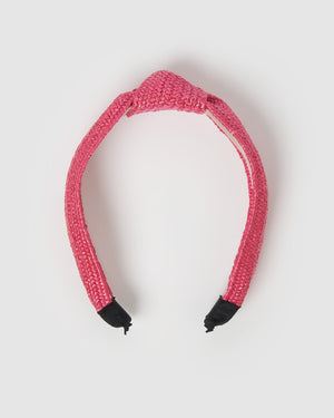 Izoa Sandy Headband Hot Pink