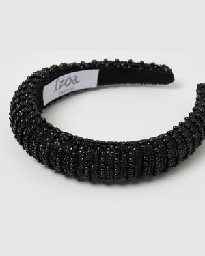 Izoa Saskia Headband Black