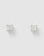 Izoa Dion Mini Stud Earrings Sterling Silver