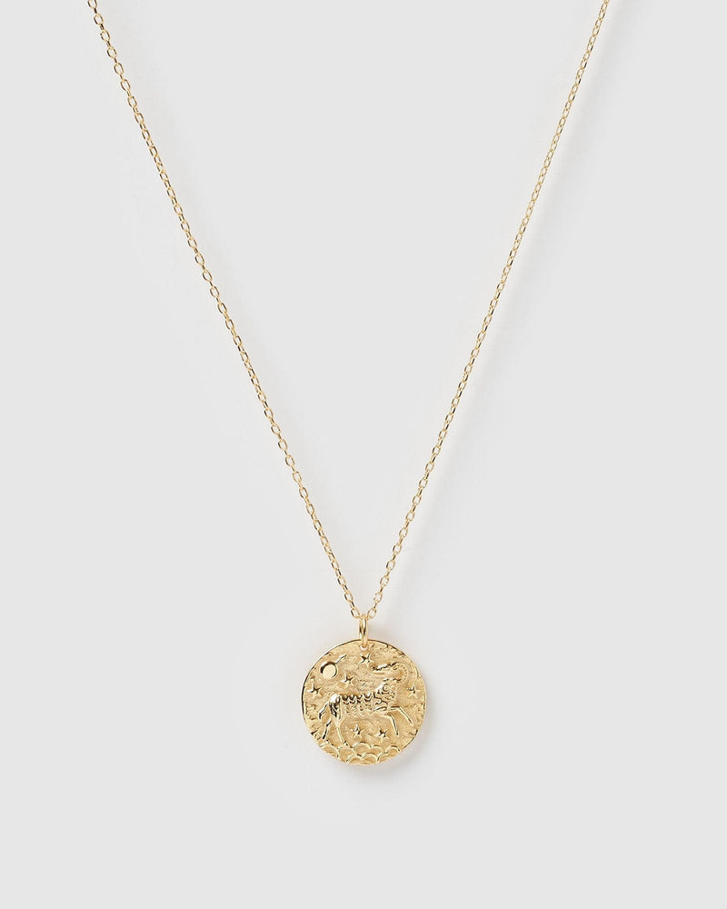 Izoa Star Sign Necklace Aries Gold