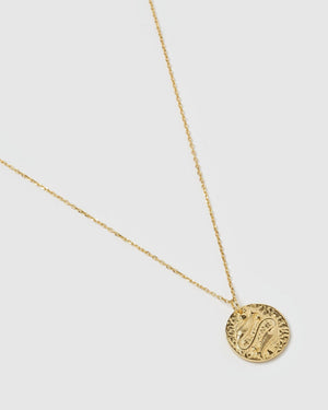 Izoa Star Sign Necklace Pisces Gold