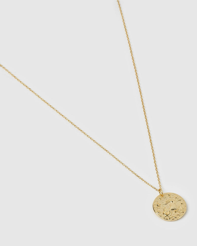 Izoa Star Sign Necklace Capricorn Gold