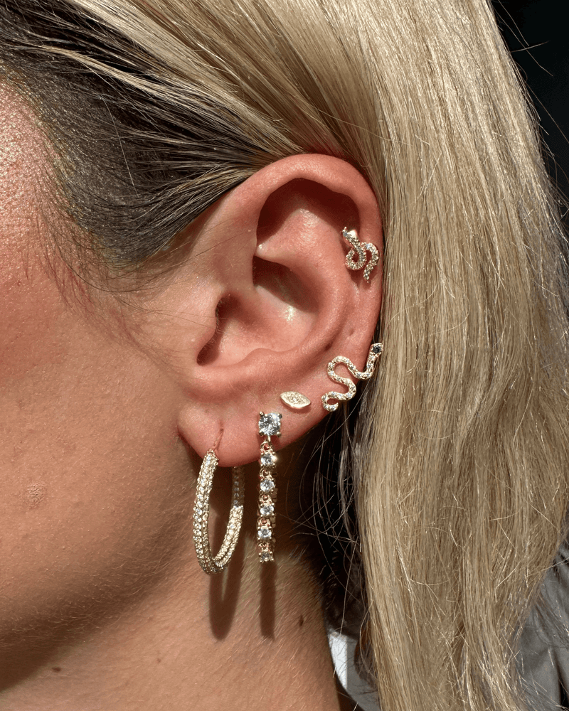 Izoa Taipan Earrings Gold