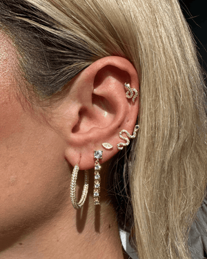 Izoa Taipan Earrings Gold