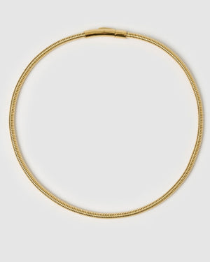 Izoa Vala Snake Chain Necklace Gold