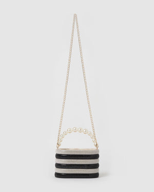 Izoa Vanessa Bag Silver Black