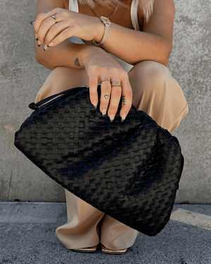 Izoa Vincenza Woven Bag Black