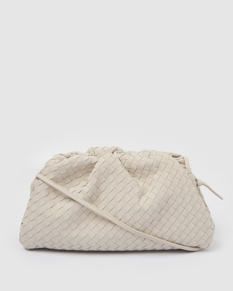 Izoa Vincenza Woven Bag Cream