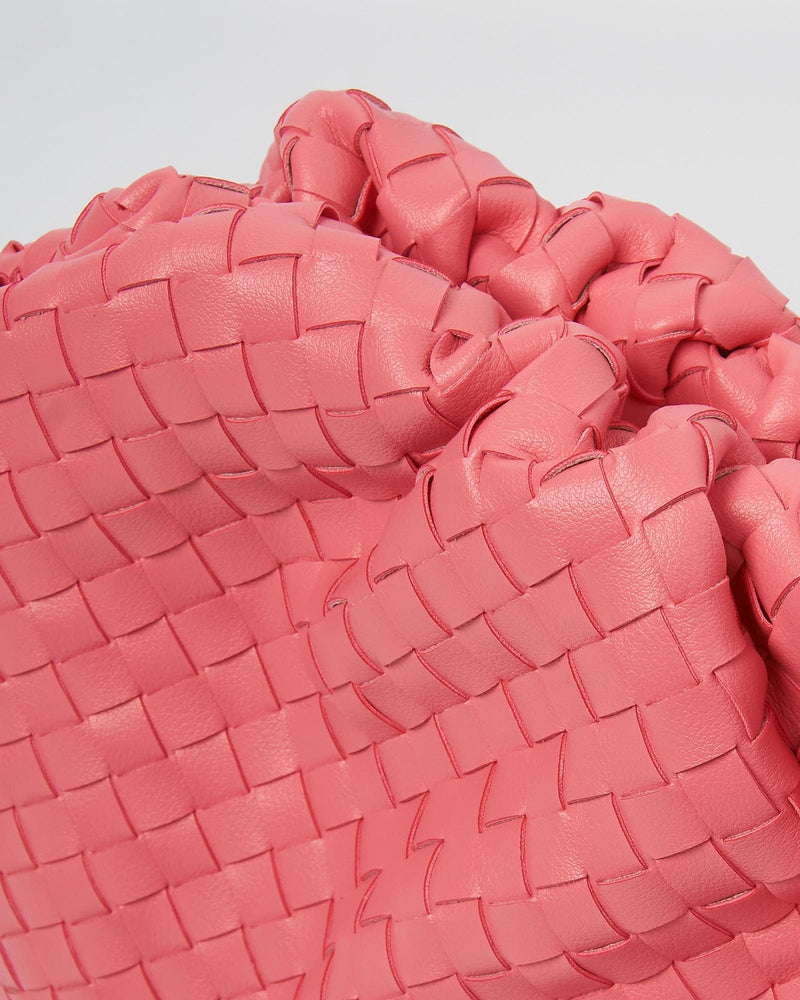 Izoa Vincenza Woven Bag Hot Pink