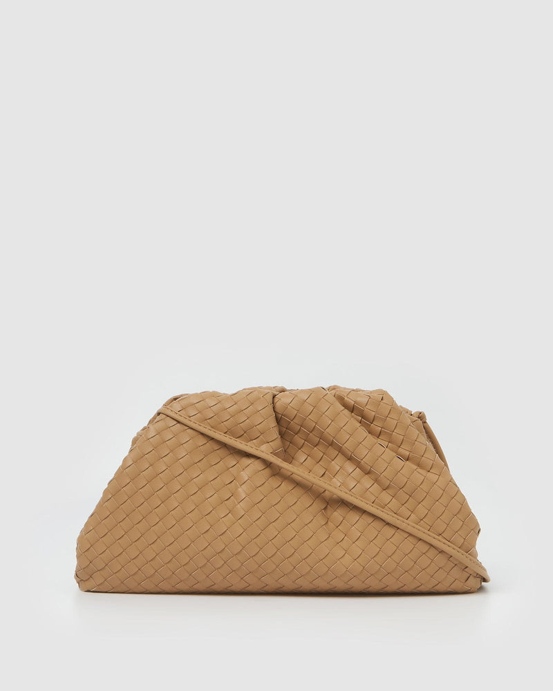 Izoa Vincenza Woven Bag Tan