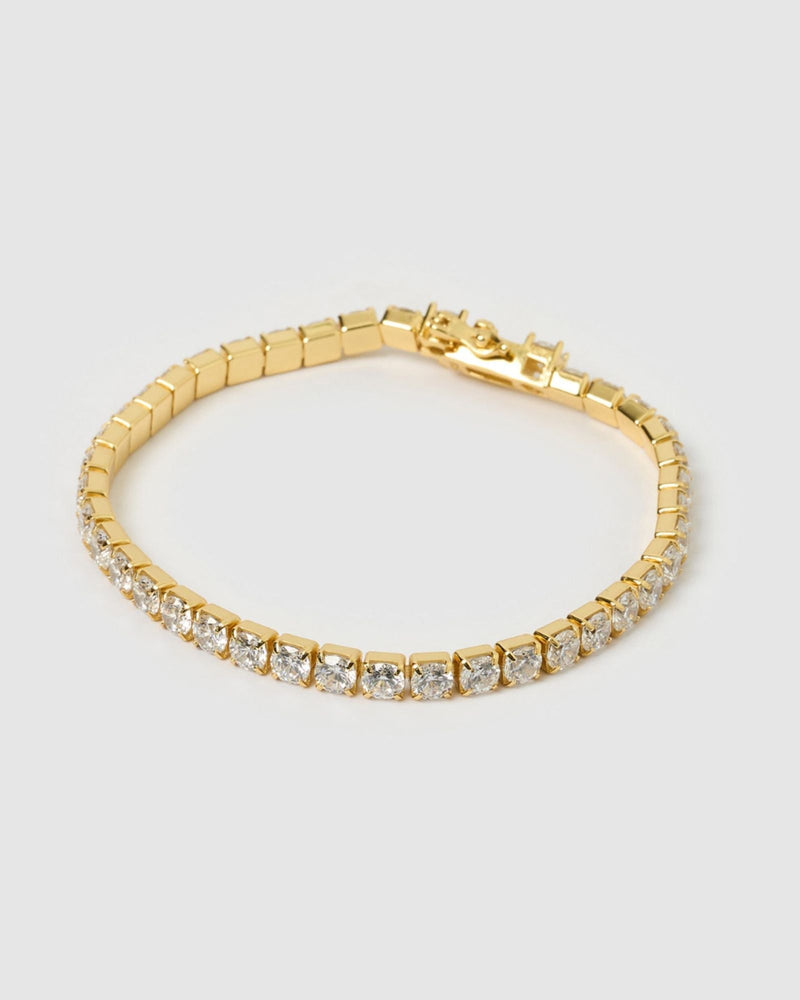 Izoa Willow Tennis Bracelet Gold