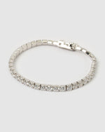 Izoa Willow Tennis Bracelet Silver