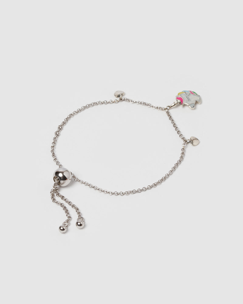 Izoa Kids Unicorn Bracelet Sterling Silver