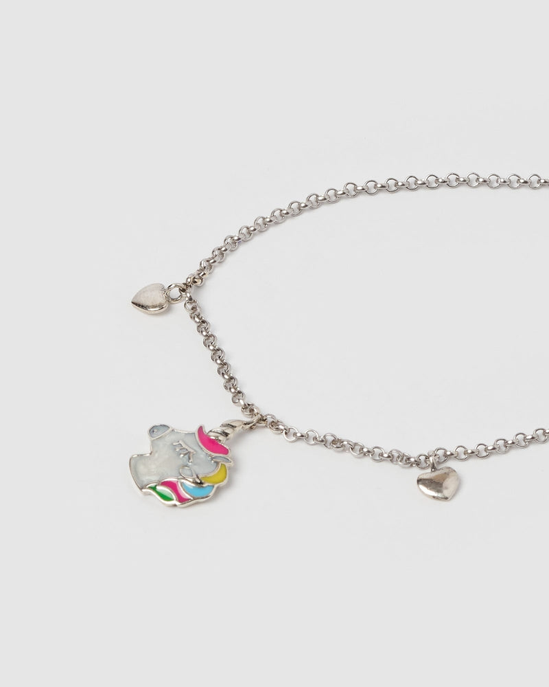 Izoa Kids Unicorn Bracelet Sterling Silver