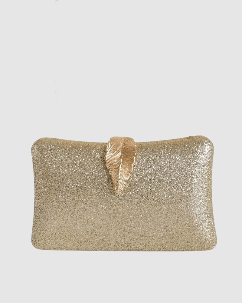 Izoa Hailey Clutch Gold