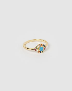 Izoa Jordana Eye Ring Gold