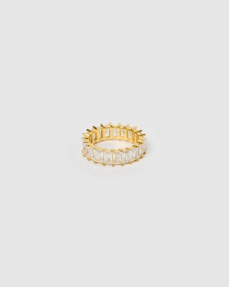 Izoa Jordy Ring Gold Clear