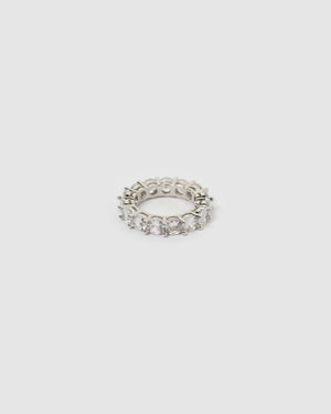 Izoa Lana Ring Silver Clear