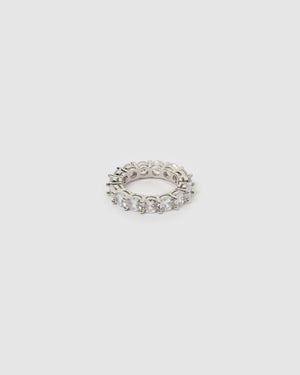 Izoa Lana Ring Silver Clear