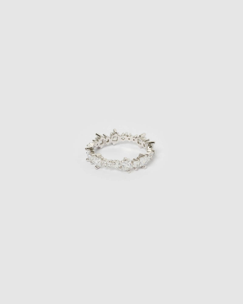 Izoa Lyla Ring Silver Clear