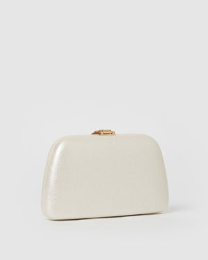 Izoa Rebecca Clutch White